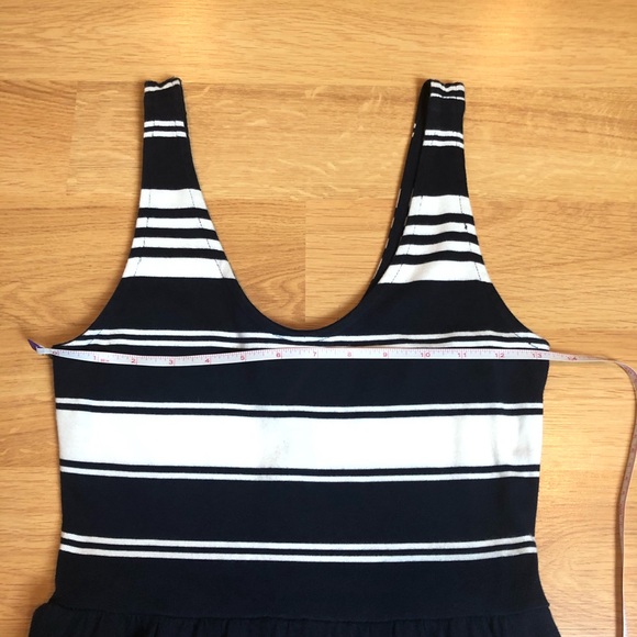 J. CREW navy white striped tank dress Sz XS - Picture 10 of 15